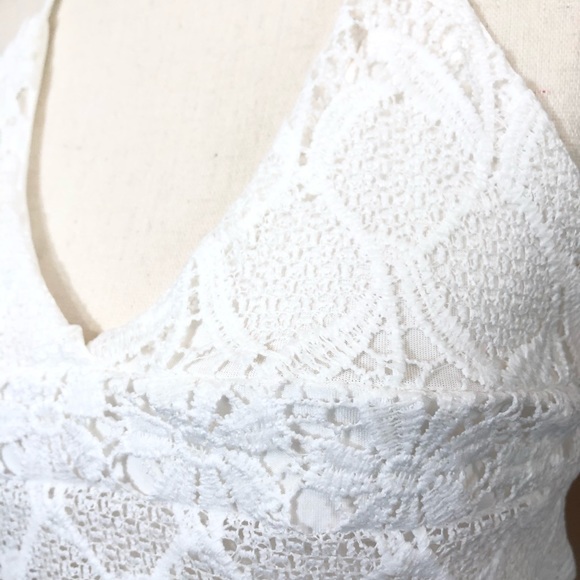 Crochet lace halter crop top & maxi skirt 2-pc set - Picture 9 of 15